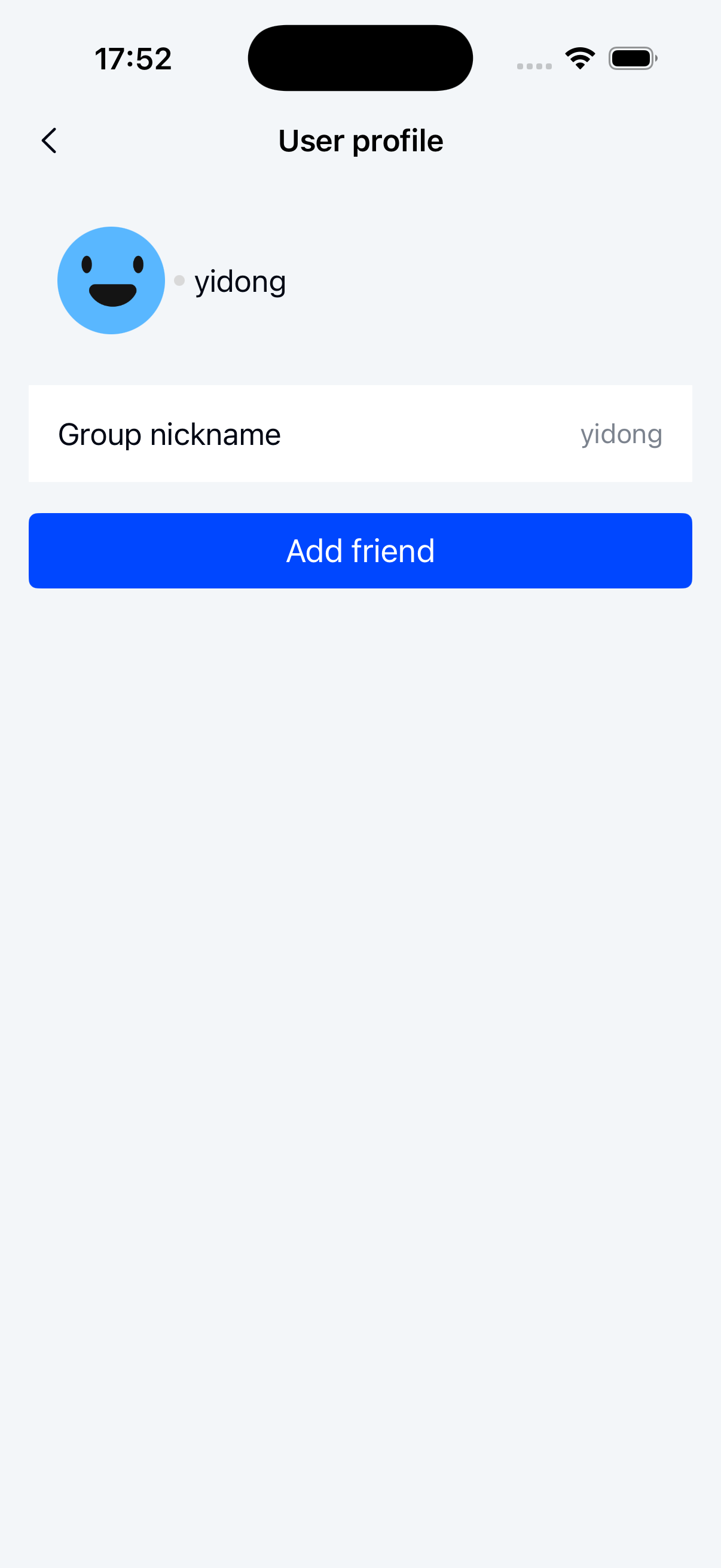Other user profile actions