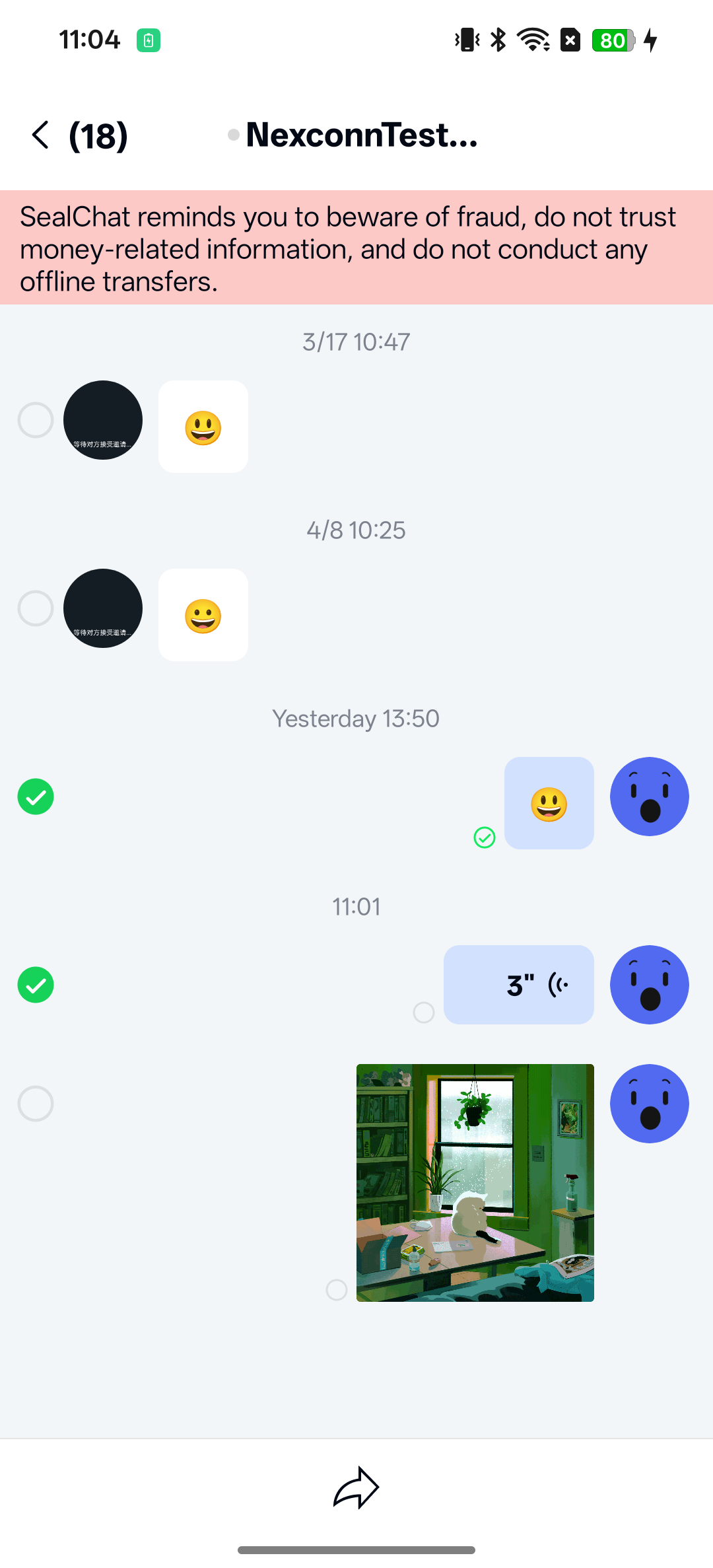 Message multi-select mode