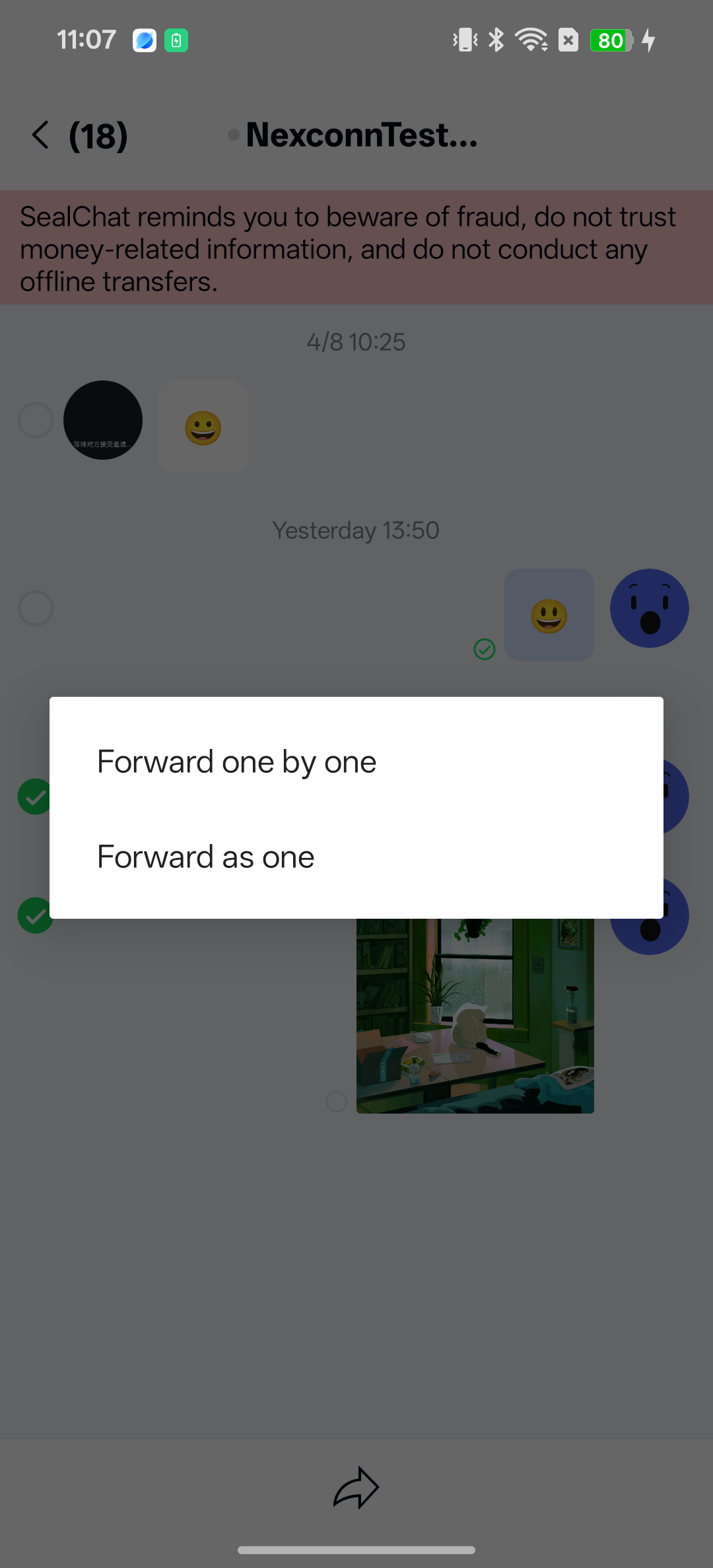 Select forwarding target