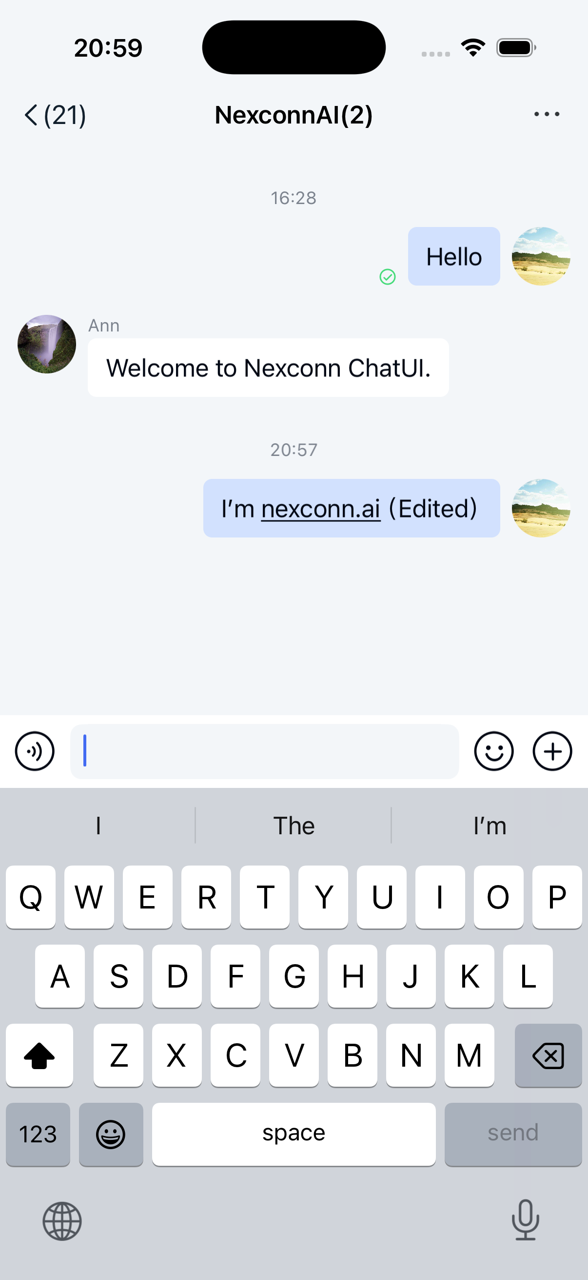 Message edit success