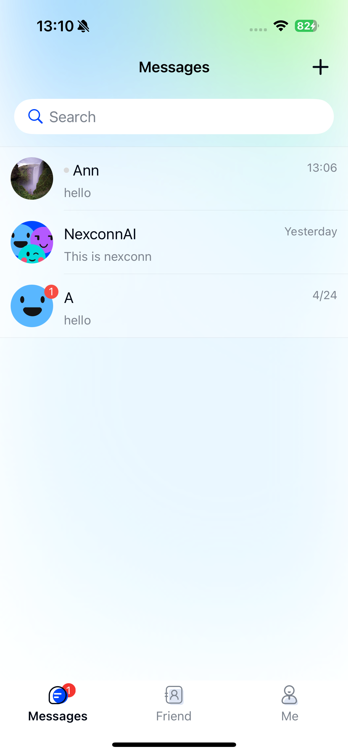 Lively theme light mode channel list